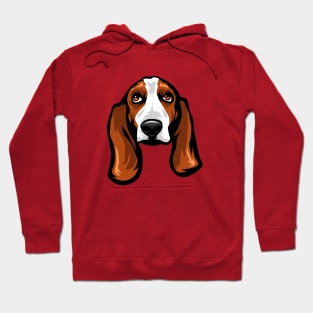 Basset Hound Portrait Drawing Hoodie